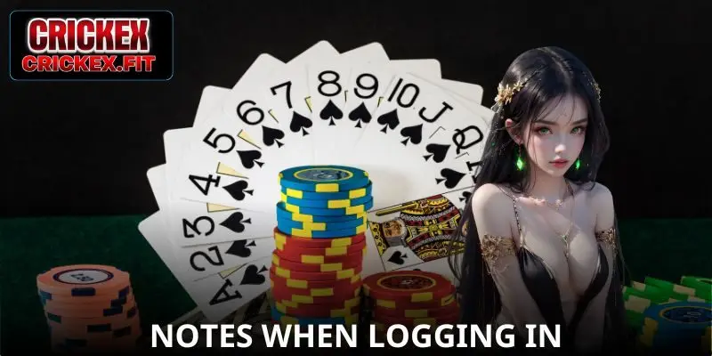 Notes when logging into the bookmaker